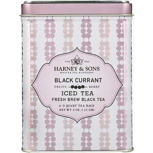Отзывы о Харни энд сонс, Black Currant Iced Tea, 6 — 2 Quart Tea Bags, 3 oz (.11 g)