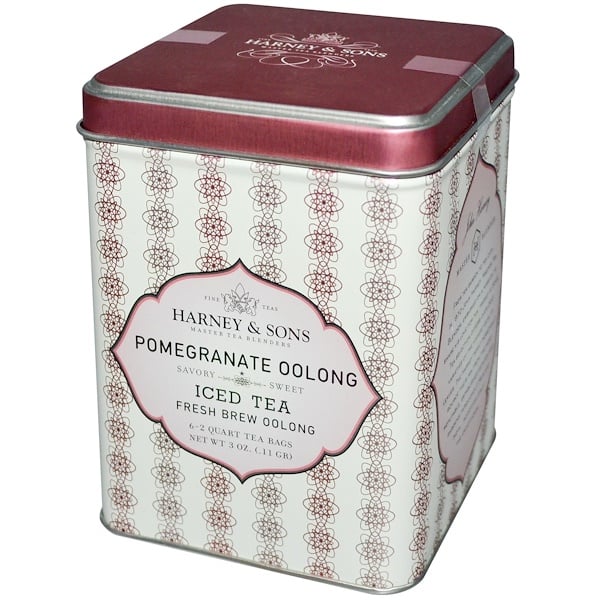 Harney & Sons, Pomegranate Oolong Iced Tea , 6 - 2 Quart Tea Bags, 3 oz ...