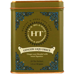 Отзывы о Харни энд сонс, Tea Blends, Ginger Liquorice, 20 Tea Sachets, 1.4 oz (40 g)