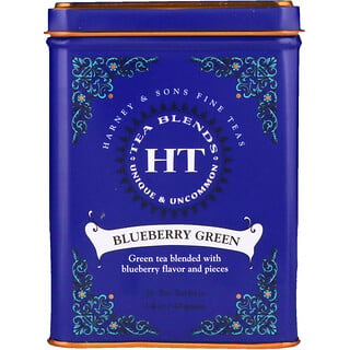 Harney & Sons, HT混合茶，藍莓綠，20袋，1.4盎司（40g）