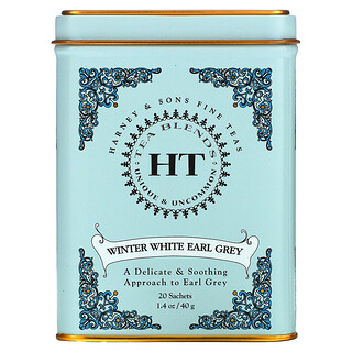 Harney & Sons, شاي ايرل غراي الأبيض الشتوي ، 20 كيس شاي، 0.9 أوقية (26 غرام)