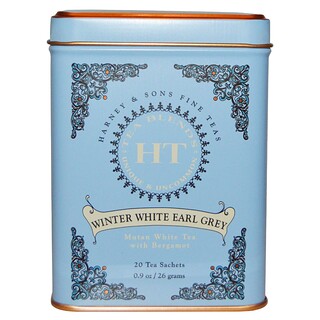 Harney & Sons, Fine Teas, Winter White Earl Grey Tea, 20 Sachets, 1.4 oz (40 g)