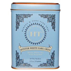 Отзывы о Харни энд сонс, Winter White Earl Grey Tea, 20 Tea Sachets, 0.9 oz (26 g)
