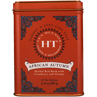 Harney & Sons, الخريف الأفريقي، 20 كيس شاي، 1.4 أوقية (40 غرام)