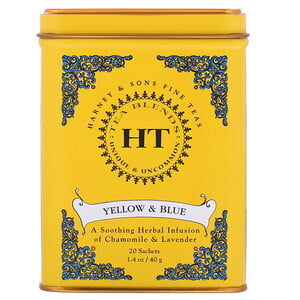 Отзывы о Харни энд сонс, HT Tea Blend, Yellow & Blue, Chamomile and Lavender, Caffeine Free, 20 Sachets, 1.4 oz (40 g)