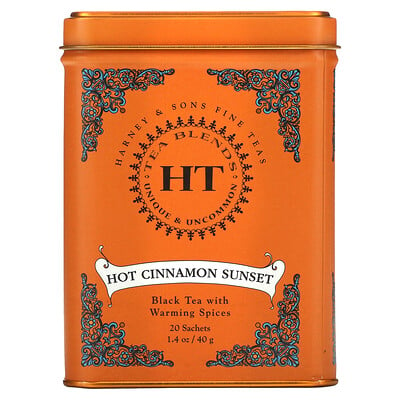 

Harney & Sons Black Tea With Warming Spices Hot Cinnamon Sunset 20 Tea Sachets 1.4 oz (40 g)