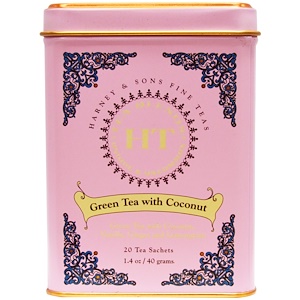 Harney & Sons, Green Tea with Thai Flavors, 20 Tea Sachets, 1.4 oz (40 g)