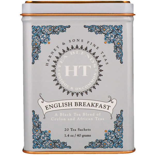 Harney & Sons‏, خلطة شاي HT ، English Breakfast، ‏20 كيس من الشاي، 1.4 أونصة (40 جم)