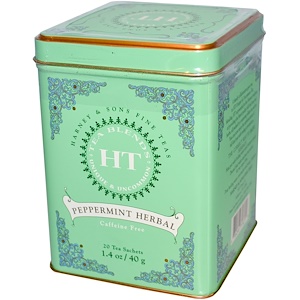 Купить Harney & Sons, Мелколистовой чай, травы и мята, без кофеина, 20 пакетиков, 1.4 унций (40 г)  на IHerb