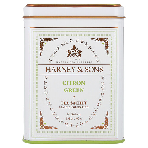 Harney & Sons Classic Collection, Citron Green, 20 Sachets, 1.4 oz (40 g)