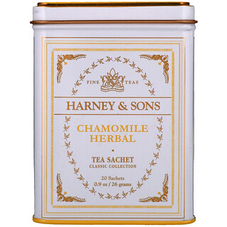 Harney & Sons, الشايات الرائعة، أعشاب البابونج، 20 كيس ، 0.9 أوقية (26 غرام)
