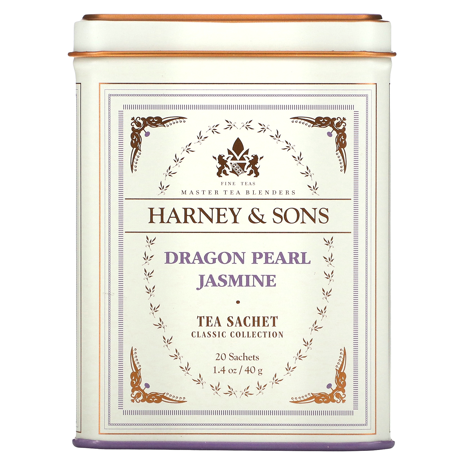 Harney & Sons, Fine Teas, Dragon Pearl Jasmine, 20 Tea Sachets, 1.4 oz