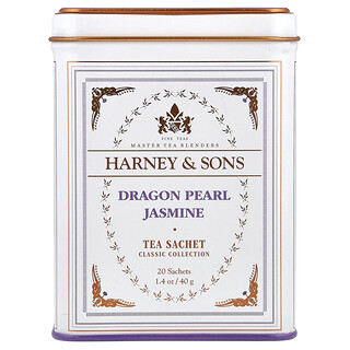 Harney & Sons, 經典系列，龍珠茉莉，20 茶包，1.4 盎司（40 克）