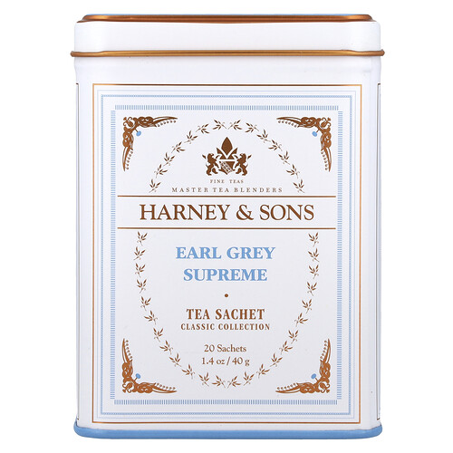Harney & Sons, Classic Collection, Earl Grey Supreme, 20 Sachets, 1.4 oz (40 g)