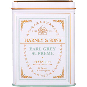 Отзывы о Харни энд сонс, Fine Teas, Earl Grey Supreme, 20 Sachets, 1.4 oz (40 g)