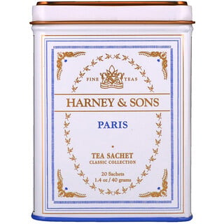 Harney & Sons, Chás finos, chá de Paris, 20 sachês de chá, 40 g (1,4 oz)