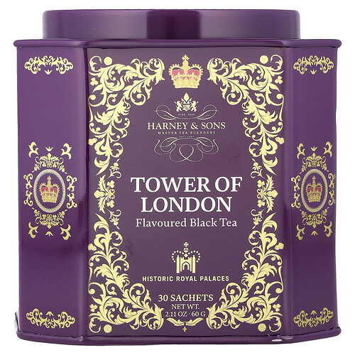 Harney & Sons Black Tea, Tower of London, 30 Sachets, 2.11 oz (60 g)