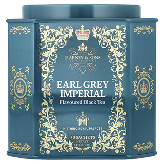 Harney & Sons, Té negro, Earl Grey imperial, 30 sobres, 60 g (2,11 oz)