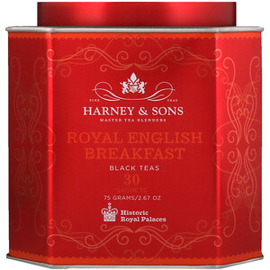 Отзывы о Харни энд сонс, Royal English Breakfast, Black Teas, 30 Sachets, 2.67 oz (75 g) Each
