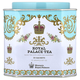 Harney & Sons, Royal Palace Tea, Black Teas with Lemon and Grapefruit, 30 Sachets, 2.67 oz (75 g)