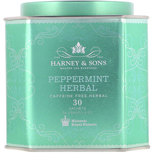 Отзывы о Харни энд сонс, Peppermint Herbal, Caffeine-Free Herbal, 30 Sachets, 1.9 oz (54 g)