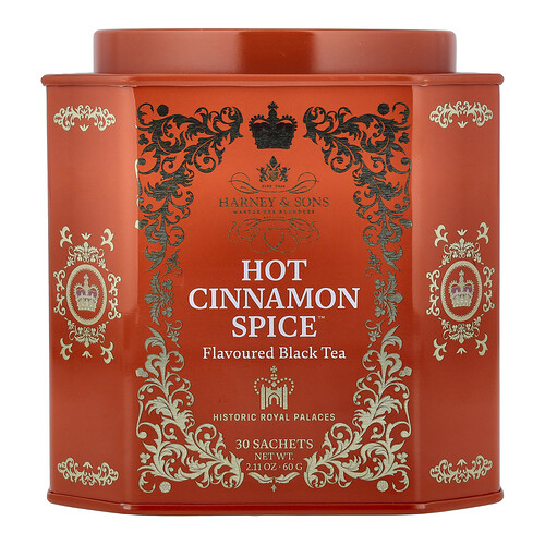 Harney & Sons, Black Tea, Hot Cinnamon Spice™, 30 Sachets, 2.11 oz (60 g)
