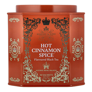 Harney & Sons, Té negro, Hot Cinnamon Spice™, 30 sobres, 60 g (2,11 oz)