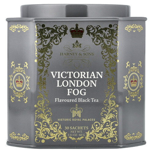 Harney & Sons, Black Tea, Victorian London Fog, 30 Sachets, 2.11 oz (60 g)