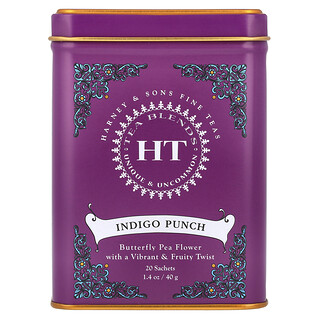 Harney & Sons, HT 混合茶，靛蓝花茶，20 包，1.4 盎司（40 克）