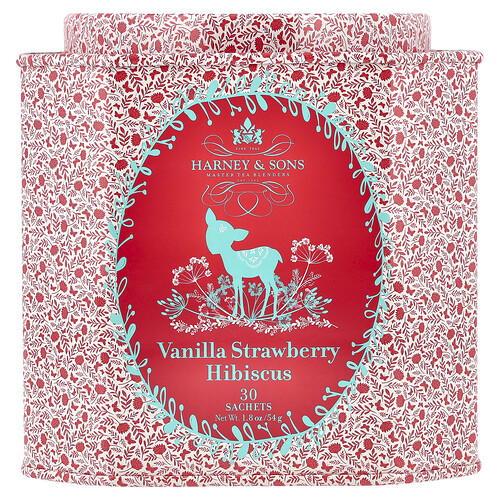 Harney & Sons, Vanilla Strawberry Hibiscus, 30 Sachets, 1.8 oz (54 g)