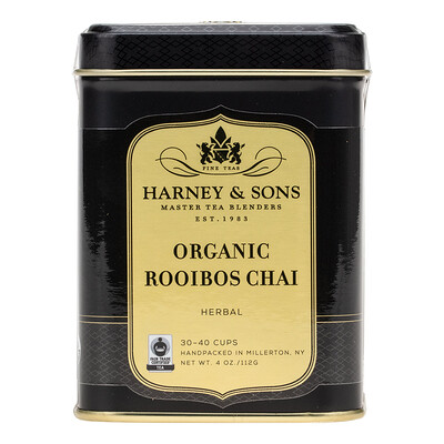 Harney & Sons Organic Rooibos Chai, Herbal Tea, 4 oz (112 g)