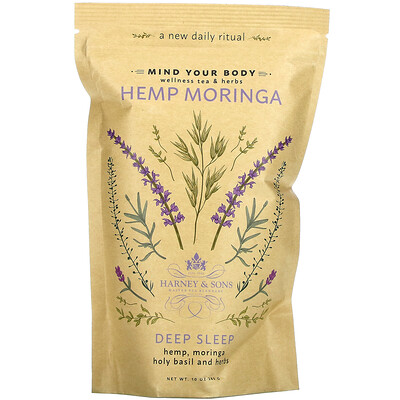 

Harney & Sons Hemp Moringa Deep Sleep Wellness Tea & Herbs 10 oz (283 g)