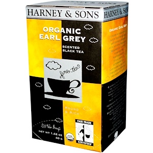 Отзывы о Харни энд сонс, Organic Earl Grey, Scented Black Tea, 20 Tea Bags, 1.42 oz (40 g)