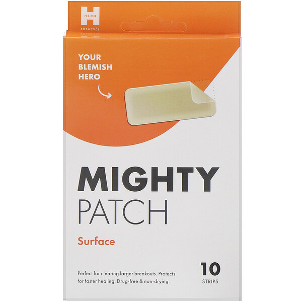 Hero Cosmetics‏, Mighty Patch, פני השטח, 10 רצועות