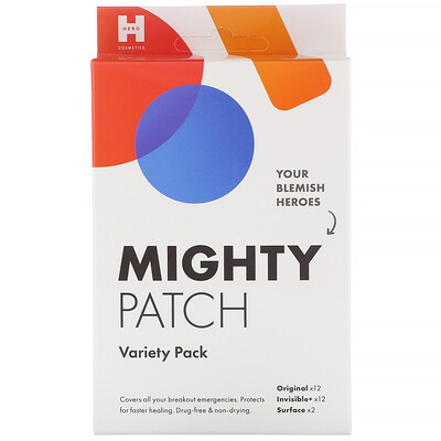 Hero Cosmetics Mighty Patch, патчи разных видов, 26 шт.