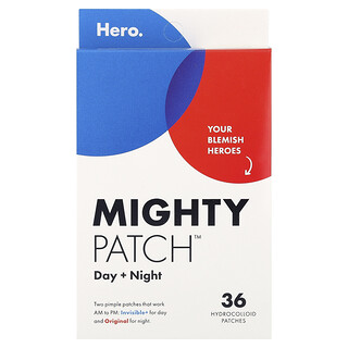 Hero Cosmetics, Mighty Patch™, Zi + Noapte, 36 de plasturi hidrocoloizi