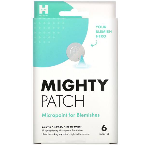 Hero Cosmetics‏, Mighty Patch, Micropoint for Blemishes, 6 Patches