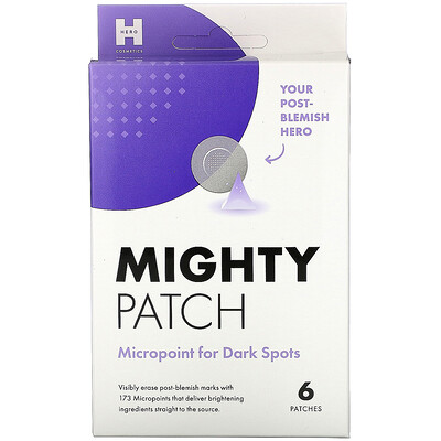 Hero Cosmetics Mighty Patch, Micropoint, патчи против темных кругов, 6 шт.