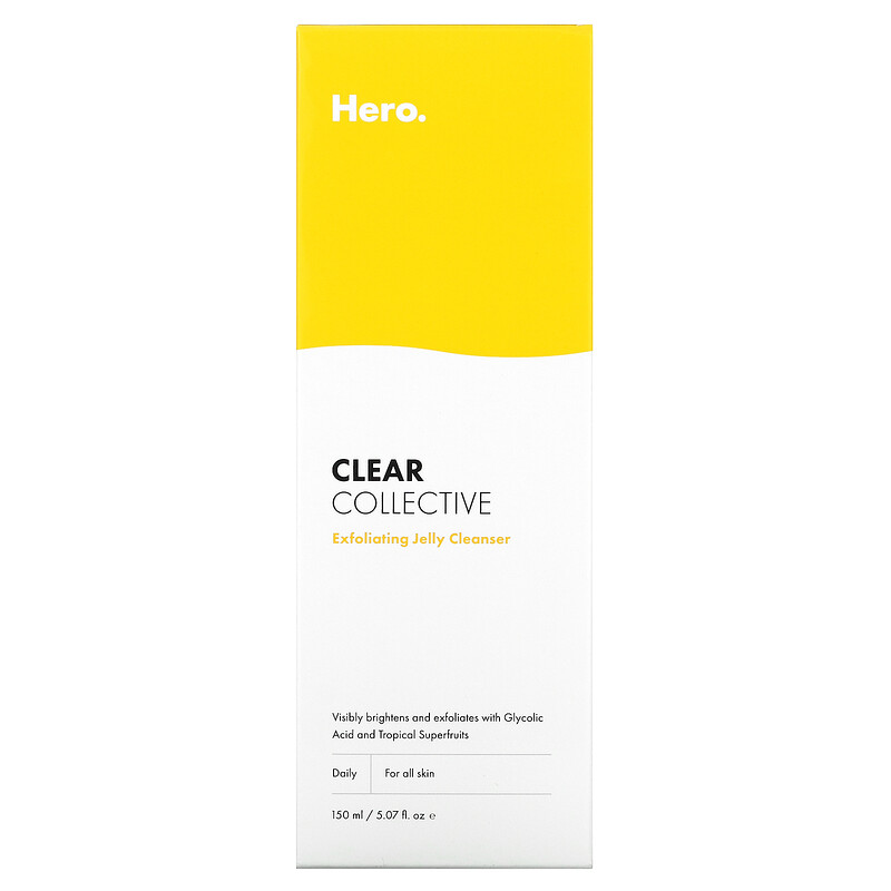 Hero Cosmetics, Clear Collective, Exfoliating Jelly Cleanser, 5.07 fl
