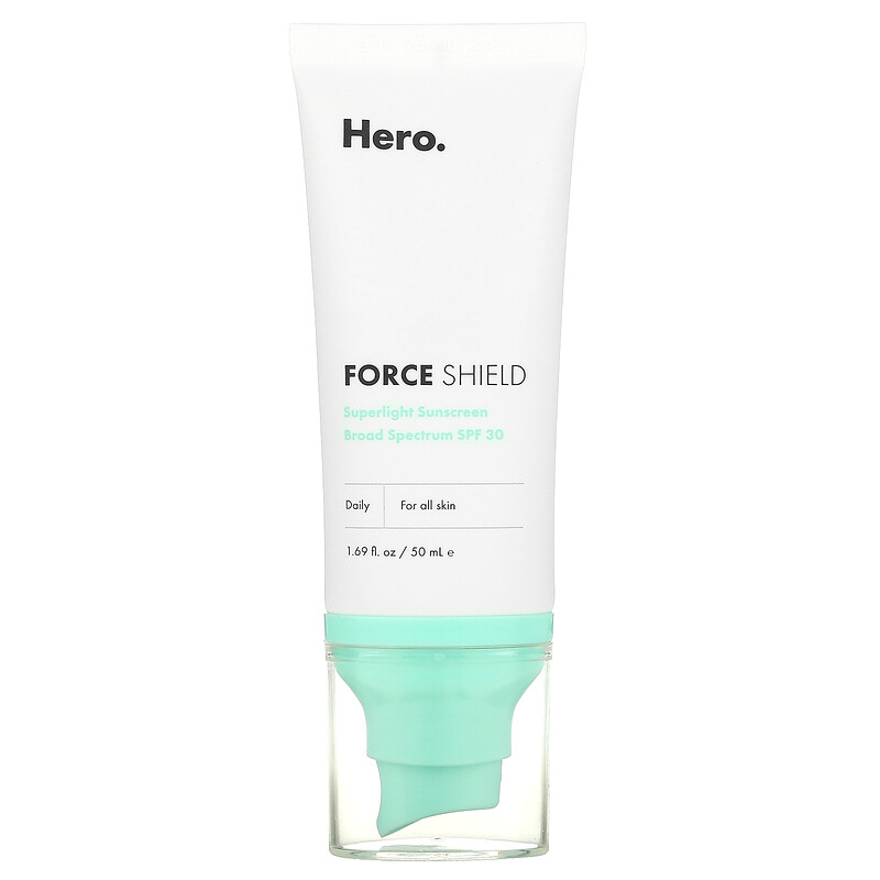 Hero Cosmetics, Force Shield, Superlight Sunscreen, SPF 30, 1.69 fl oz