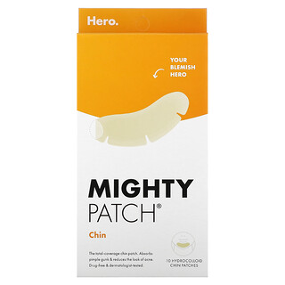 Hero Cosmetics, Mighty Patch® Chin, 10 hidrokolloid tapasz