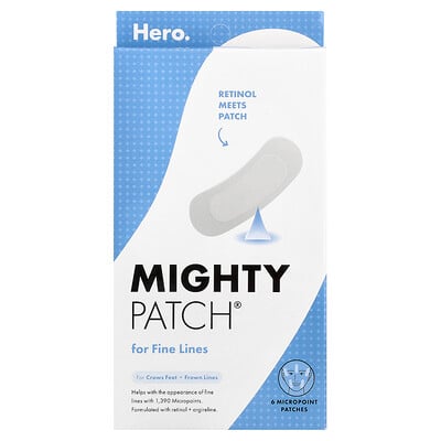 Hero Cosmetics, Mighty Patch®, For Fine Lines, 6 Micropoint Patches