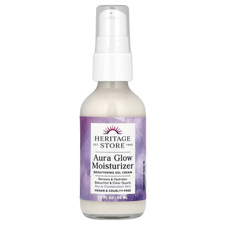 Heritage Store, Pelembap Aura Glow, Krim Gel yang Mencerahkan, 56 ml (1,9 ons cairan)