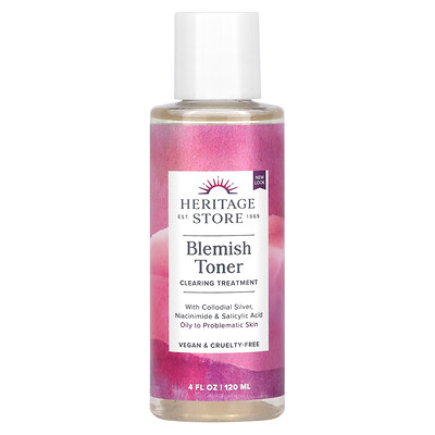 

Heritage Store, Blemish Toner, Clearing Treatment, 4 fl oz (120 ml)