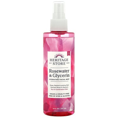 picture of Heritage Store Rosewater & Glycerin, Hydrating Facial Mist