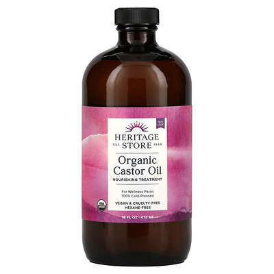 

Heritage Store Organic Castor Oil 16 fl oz (473 ml)