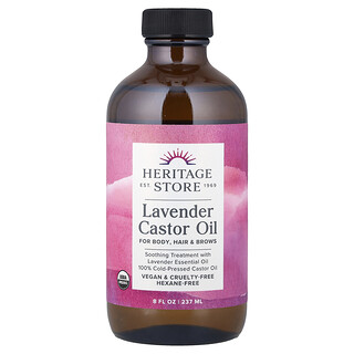 Heritage Store, Lavender Castor Oil, 8 fl oz (237 ml)