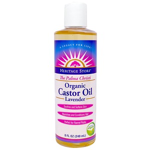Отзывы о Хэритадж Продактс, The Palma Christi, Organic Castor Oil, Lavender , 8 fl oz (240 ml)