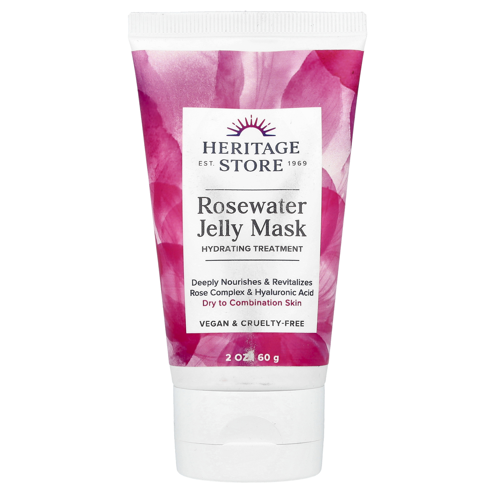 Rosewater Jelly Mask, Dry to Combination Skin, 2 oz (60 g)