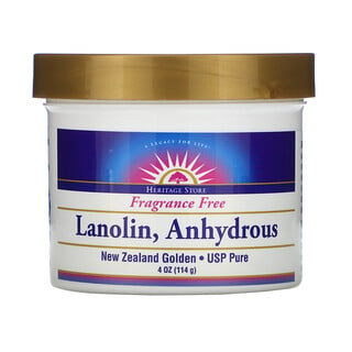 Heritage Store, Lanolin, Anhydrous, 4 oz (114 g)  